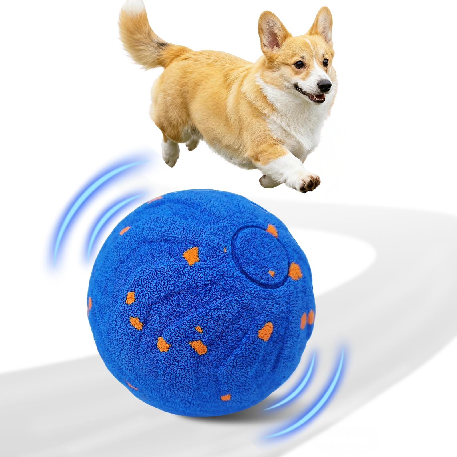 Automatic Moving Dog Ball - Bola interativa para cães, brinquedos interativos