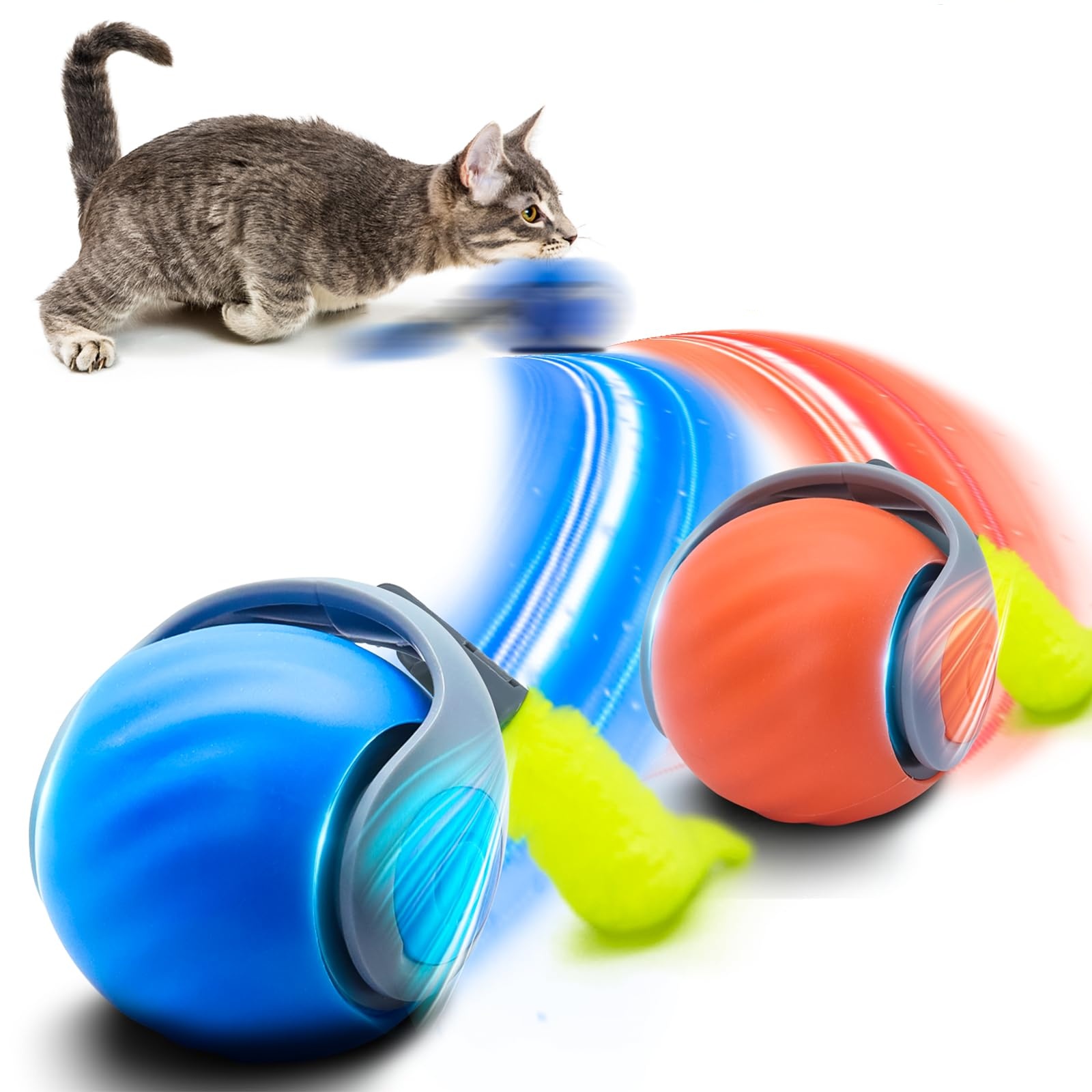 Automatic Moving Dog Ball - Gato bola interativa brinquedos bola de