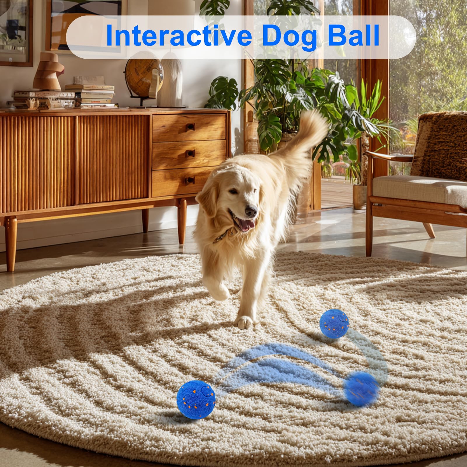 Bola interativa para cães, bri - Automatic Moving Dog Ball avaliação e preço