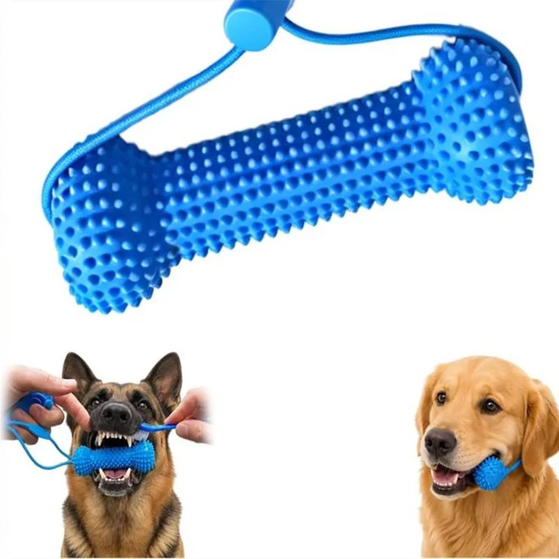 Brinquedo de borracha reutiliz - Teeth Cleaning Dog Chew Bone avaliação e preço